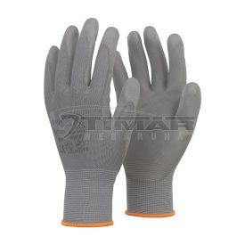   Munkavédelmi  Kesztyű Szürke PU mártrott TOP_SMOKY_PLUS-XS  6/XS