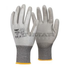   Munkavédelmi  Kesztyű Szürke PU mártott, vékony, vágásbiztos TOP_SWD_THIN-8  8/M