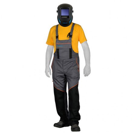 Iweld  Munkavédelmi  Mellesnadrág WELDINGPRO S-es, szürke 50WLDNGPRBPNT