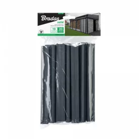   TT BRADAS Rögzítő kapocs kerítéstakaró szalaghoz, 19cm SZÜRKE 20db/csomag  1503188 (TOBKS1920DGY)