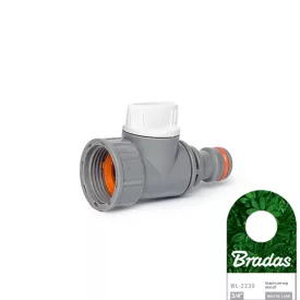   TT BRADAS WHITE LINE WL-2232 Csapelem, elzárható, külső-belső 3/4”-es menet  150062