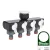 TT BRADAS WHITE LINE WL-3033 4-utas Elosztó 1/2”-os csapra, 3/4”-es menettel  150064