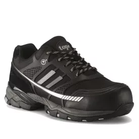   Munkavédelmi  Cipő Ice Black fekete hasított bőr S1P SRC TOP_ICE_BLACK 40-es