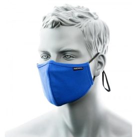   Munkavédelmi  Arcmaszk PORTWEST CV34 Ég kék, 2 rétegű anti-mikrobiális PW-CV34RBR1