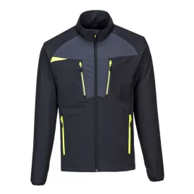   Munkavédelmi  Pulóver PORTWEST DX4 Zip Base M-es fekete-sárga, cipzáras PW-DX480BKR