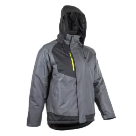   Munkavédelmi  Télikabát Coverguard YUZU M-es szürke, kapucnis, polár bélés 5YUZ450