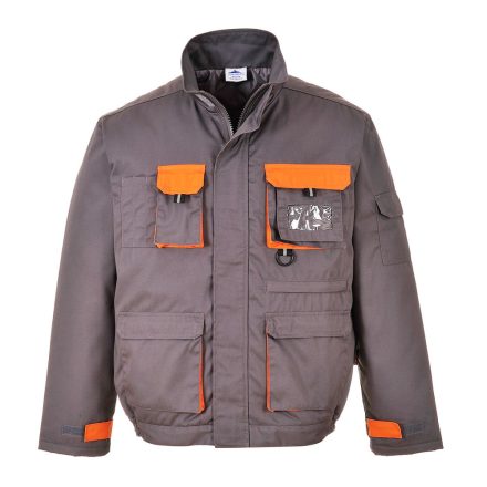 Munkavédelmi  Kabát PORTWEST Texo Contrast XXL-es bélelt, szürke-narancs PW-TX18GRR