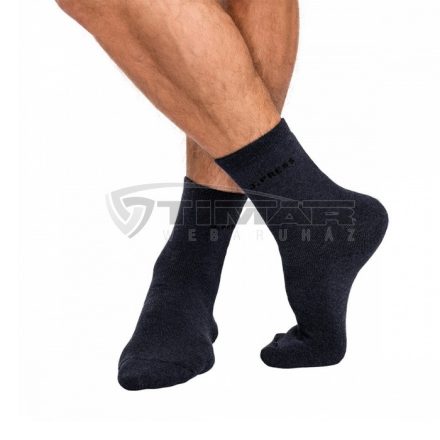J.PRESS D040 Férfi Thermo Téli Plüss Zokni  43-44 fekete