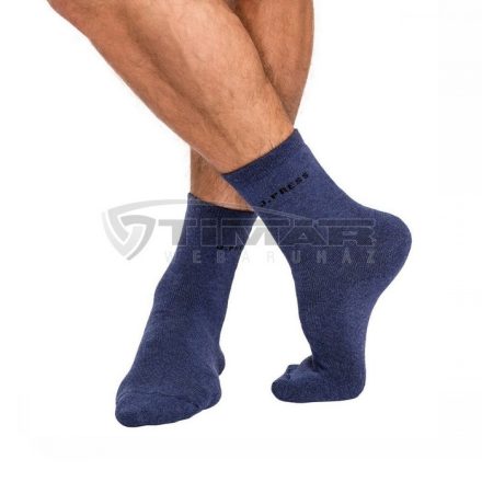 J.PRESS D040 Férfi Thermo Téli Plüss Zokni  43-44 sötétkék