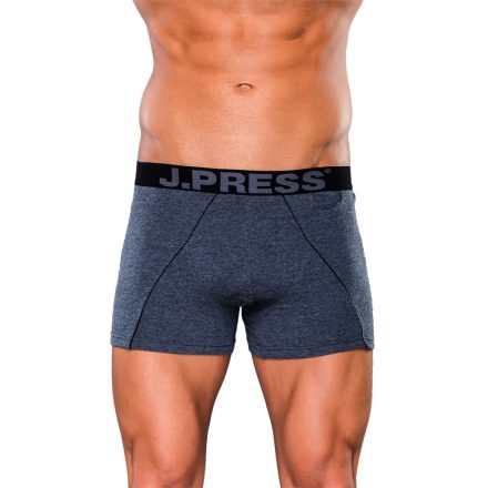 J.PRESS 231BL Boxeralsó Óvszertartó Zsebbel Nagy J.Press Felirattal M-es sötétmelírszürke