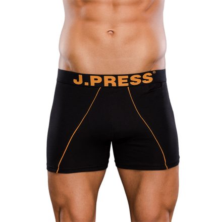 J.PRESS 231BL Boxeralsó Óvszertartó Zsebbel Nagy J.Press Felirattal M-es fekete-papaja