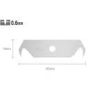 Olfa  Tartalék kétoldalú horgas penge 18mm/65mm/0,6mm IPARI (5db)  HOB-2/5