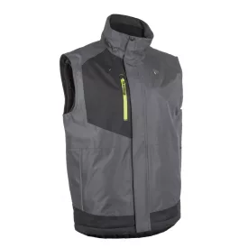   Munkavédelmi  Mellény Coverguard AZUKI S-es szürke-fekete, bélelt 5AZU450