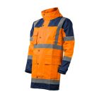 Munkavédelmi  Esőruha 2 részes HI-VIZ HYDRA XXL-es jólláthatósági narancs-kék 7HYDOXXL
