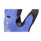 Munkavédelmi  Kesztyű Eurocut N300 kék-fekete nitril mártott, vágásbiztos 1CUNC00010  10/XL