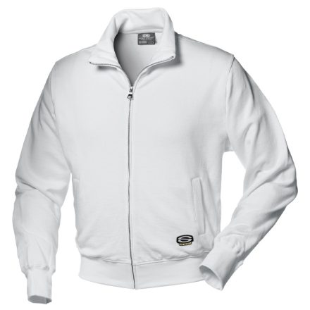 Munkavédelmi  Pulóver Sir Safety Olympic XXL-es fehér, cipzáros, galléros SSY-MC3120K1