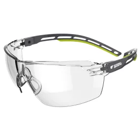   Munkavédelmi  Szemüveg TIGER MEDIUM víztiszta, UV védelem, szürke-lime Airflex szár  6TIMC00NSI
