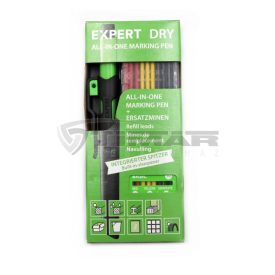   EXPERT  8482202 DRY Tölthető grafitceruza tokban + tartalék hegy készlet (PIROS,SÁRGA,GRAFIT)