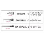 BETA 923E-PE/C18 Imbuszkulcs készlet 1/2” 18 részes, műanyag táskában  009231028