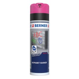   Berner  412817 Jelölőspray Premium Alphabet NEONRÓZSASZÍN 500ml