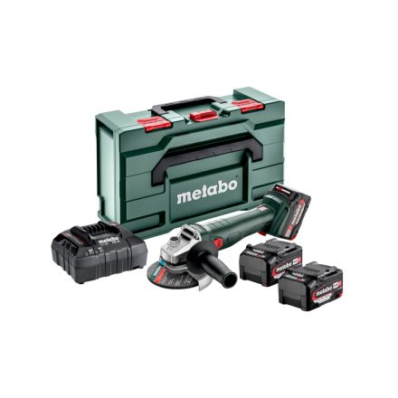 Metabo  W18L9-125 Quick Set  Akkus sarokcsiszoló 125mm 18V Li-Power 4,0Ah MetaboX165L 602249960