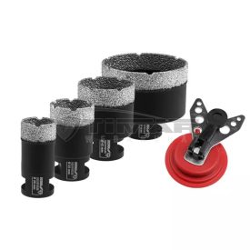   Dedra DED1592SZ03 Gyémánt koronafúró (fekete) készlet  5 részes, M14, 28/35/45/68mm +vezető