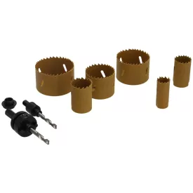   Dedra 08WZ01 Lyukfűrész (körkivágó) készlet BI-metál 9db-os 22-68mm
