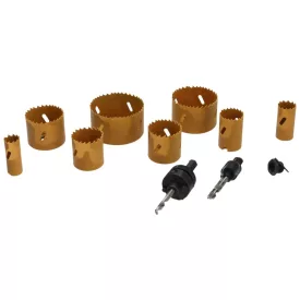  Dedra 08WZ03 Lyukfűrész (körkivágó) készlet BI-metál 11db-os 22-73mm
