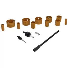   Dedra 08WZ04 Lyukfűrész (körkivágó) készlet BI-metál 15db-os 19-68mm
