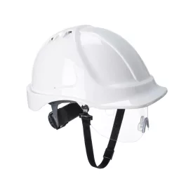   Munkavédelmi Sisak PORTWEST PW55 Endurance PW55WHR védőszemüveggel fehér