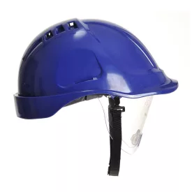   Munkavédelmi Sisak PORTWEST PW55 Endurance PW55RBR védőszemüveggel kék