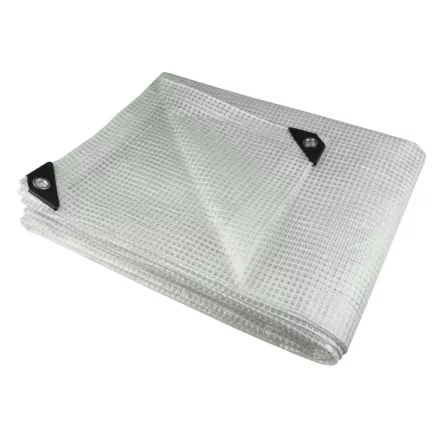 Dedra N09023 Takaróponyva Erősített, ÁTLÁTSZÓ, 2x3m, 100gr/m2