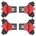 Dedra 12A003 Asztalos sarokszorító készlet belső szögekhez, nylon 90° 5-22mm /4db