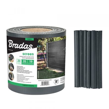 TT Bradas Kerítéstakaró szalag 19 cm x 35 m, 450 g / m2, antracit  285120