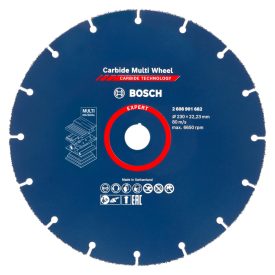   Bosch 2608901682 EXPERT Karbid multi vágótárcsa 230mm (gipszk.,keményfa,műa.,szeg. deszka)