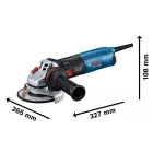 Bosch  GWS14-125S Sarokcsiszoló 125mm 1400W, karton 06017D0100