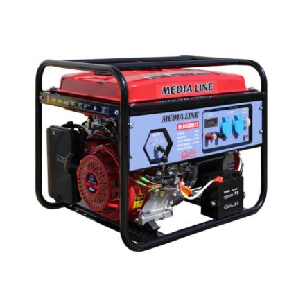 MediaLine MLG 6500 Estart Áramfejlesztő AVR 1fázisú 6,5kW  20-MLG6500E/2
