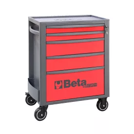 BETA RSC24/5-R 5 fiókos szerszámkocsi, piros  024004053