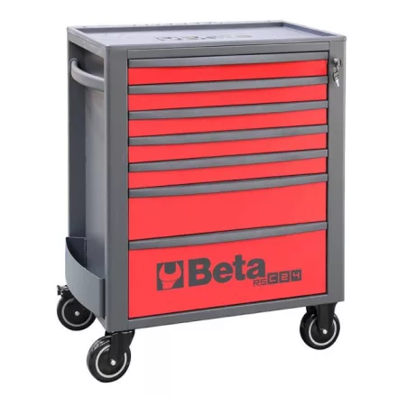 BETA 024004073 RSC24/7-R 7 fiókos szerszámkocsi, piros