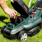 Metabo  RM36-18LTXBL36 Akkus fűnyíró 2x18V akku és töltő nélkül, 36cm 601716850
