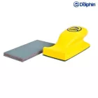 Blue Dolphin Kézi tépőzáras csiszoló szett 10db papírral 70x125mm (téglalap) PSK_54821