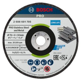   Bosch 2608601705 PRO Steel and Metal csiszolótárcsa 76x4x10mm 2db