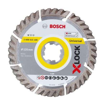 Bosch 2608615247 Gyémánt vágókorong Standard for Universal X-LOCK és M14 125x22,23x1,6x10 (2db)