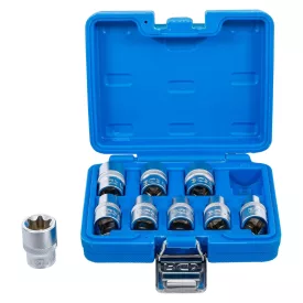   BGS-6425 E-profilú kézi dugókulcs készlet 1/2” 9 részes 10-24mm