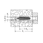 Fischer  61226 Fém terpesztődübel FMD 8x60 (50)