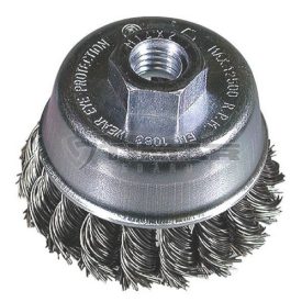   Hikoki  751309 Tárcsás drótkorong (fazékkefe) fonott, átmérő: 110mm, huzal: 0,5mm, M14