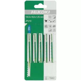   Hikoki  750031 Dekopírfűrészlap JPU10 132/105mm/5-10tpi FA/FÉM/ALU/MŰANYAG  /5db