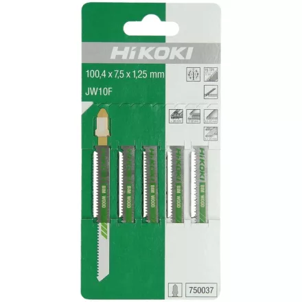 Hikoki  750037 Dekopírfűrészlap JW10F 100,4/74mm/15tpi FA/MŰANYAG  /5db