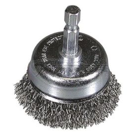   Hikoki  751322 Száras drótkorong (fazékkefe) hullám, átmérő: 50mm, huzal: 0,3mm, 6mm hengeres befogás