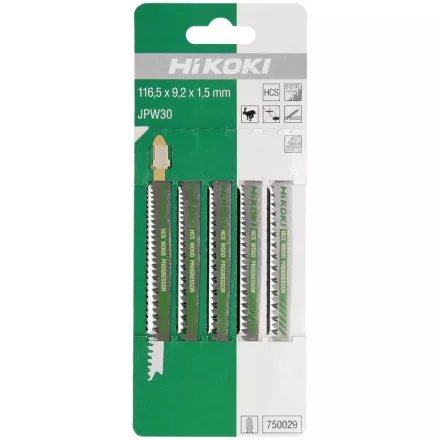 Hikoki  750029 Dekopírfűrészlap JPW30 116,5/90mm/8-12tpi FA  /5db